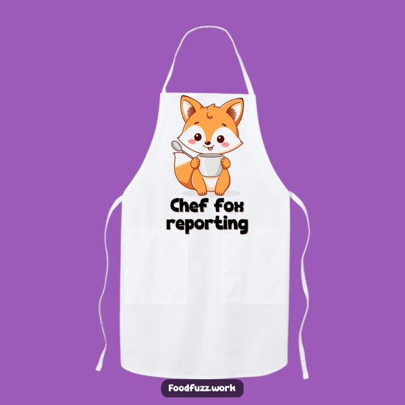 Funny Fox Baking Apron: Kitchen Humor for Bakers, Excellent Funny Gift