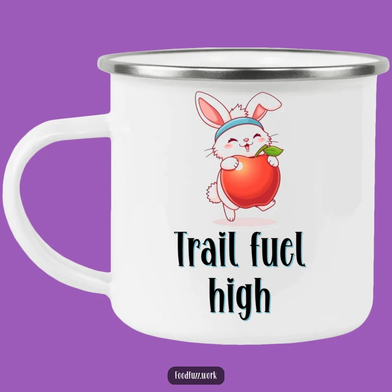 Funny Bunny Fitness Camping Mug: Outdoor Workout Humor, Perfect Funny Gift