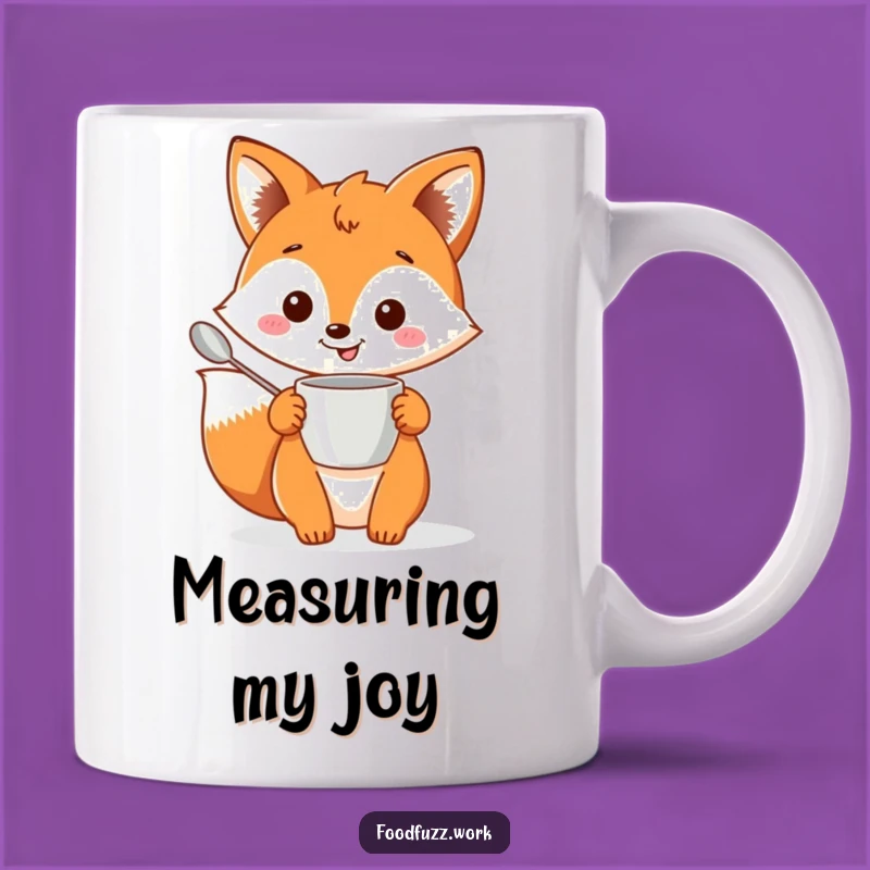 Funny Fox Measuring Mug: Whimsical Baking Humor, Ideal Funny Gift for Bakers