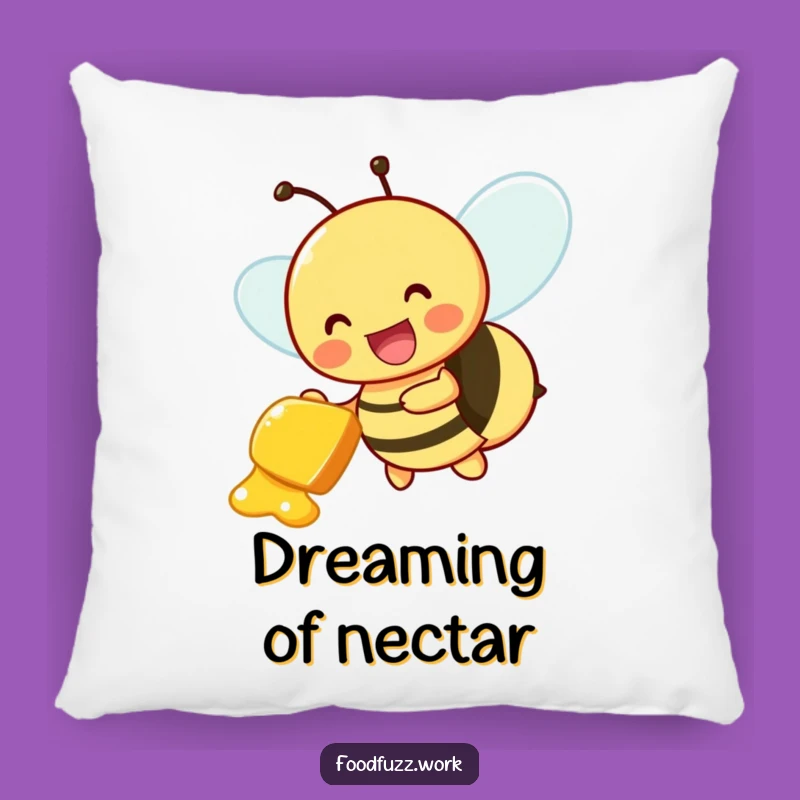 Cozy Funny Bee Pillow: Sweet Dreams, Soft and Joyful Comfort