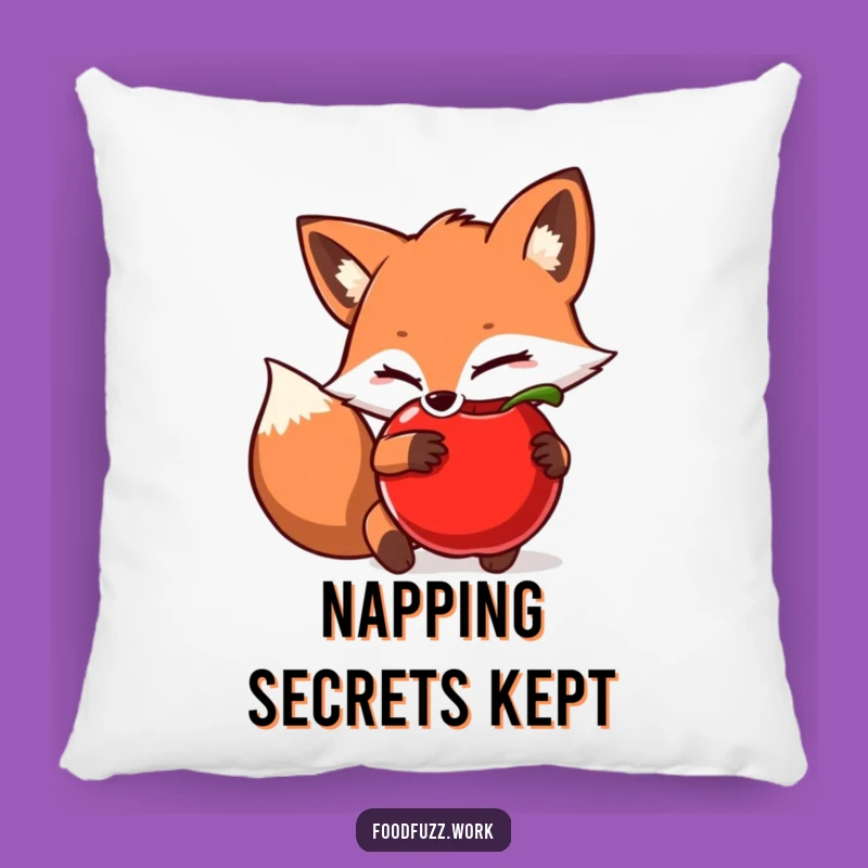 Cozy Funny Fox Pillow: Secret Keeper, Soft and Humorous Accent