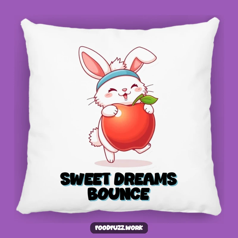 Funny Bunny Fitness Pillow: Cozy Workout Humor Cushion, Wonderful Funny Gift