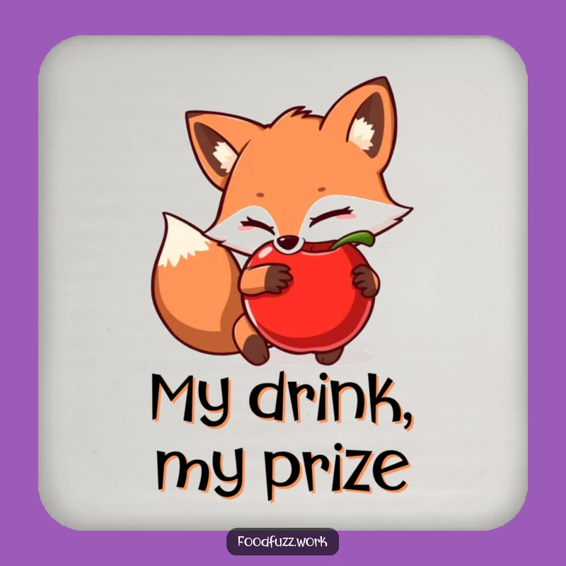 Funny Fox Coaster: Secret Hider, Playful Protection for Your Table
