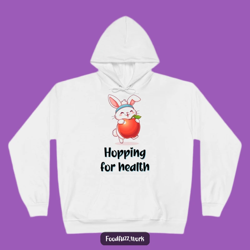 Funny Bunny Fitness Hoodie: Cozy Workout Humor Sweatshirt, Perfect Funny Gift