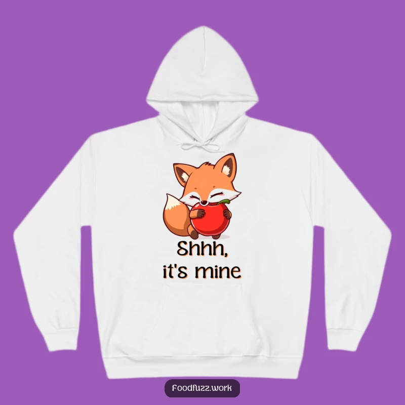 Cozy Funny Fox Hoodie: Hide Your Treats, Warmth and Humorous Style