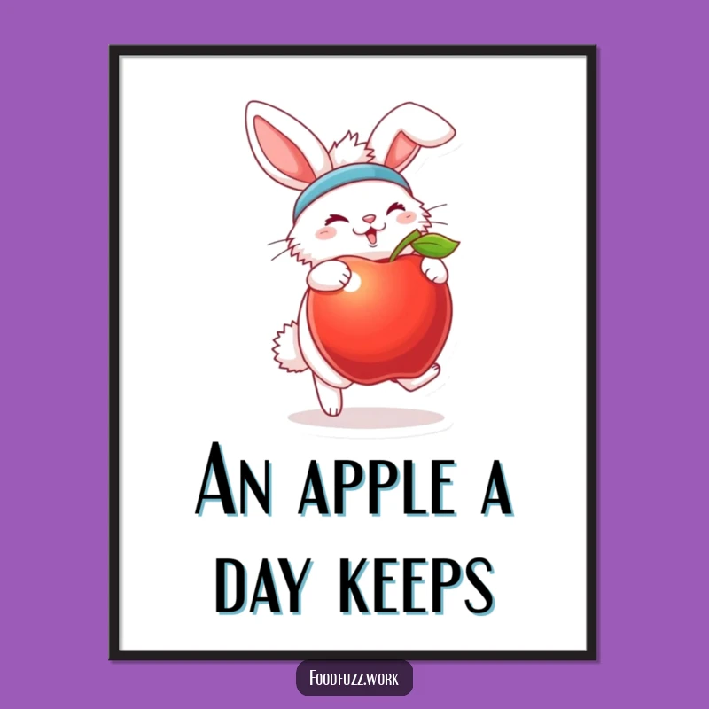 Funny Free Printable Bunny Wall Art - Energetic Decor, Downloadable Fun!