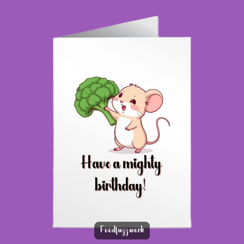 Free Printable Mouse Birthday Card - Tiny Strength, Downloadable Laughs!