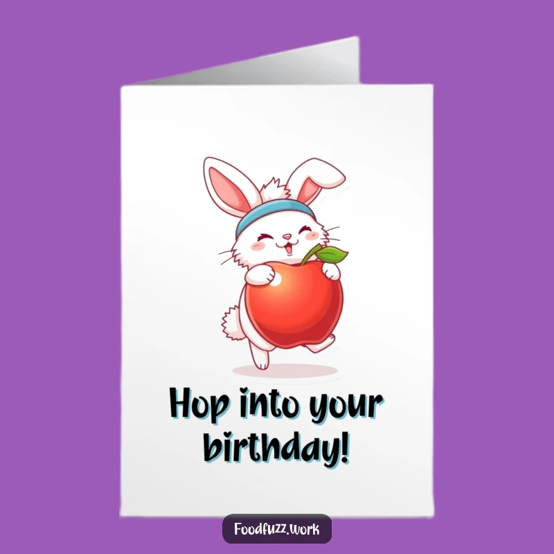 Free Printable Bunny Birthday Card - Energetic Fun, Downloadable Laughs!