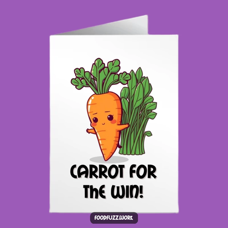 Free Printable Congrats Card: Determined Carrot Reaching Goals, a Joyful Downloadable Gift!