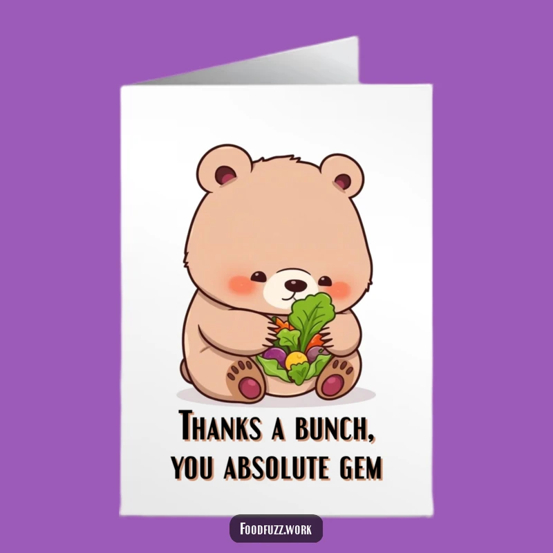 Free Printable Funny Bear Cub Thank You Card - Downloadable Gratitude Gift!