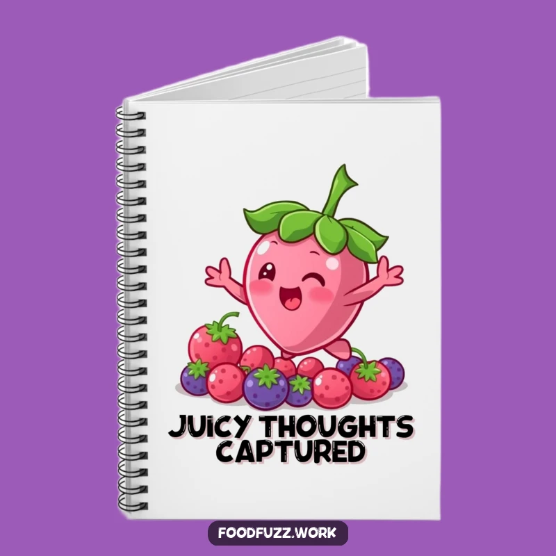 Funny Bouncing Berry Notebook: Character Reaching for More, Jot Down Sweet Ideas
