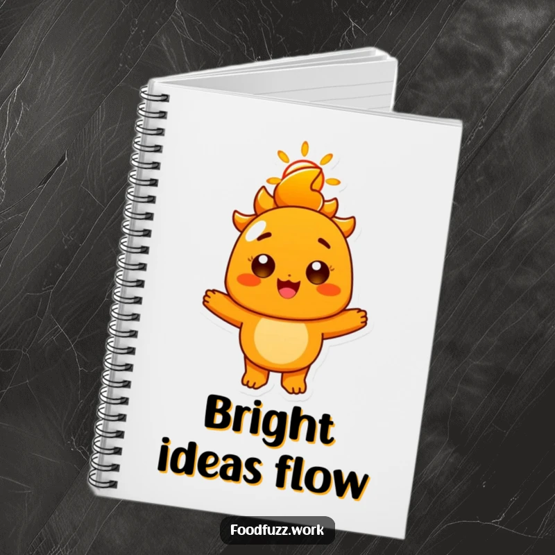 Funny Radiant Orange Notebook: A journal featuring a cheerful orange character with a sunny smile, perfect for notes, doodles, and bright ideas.